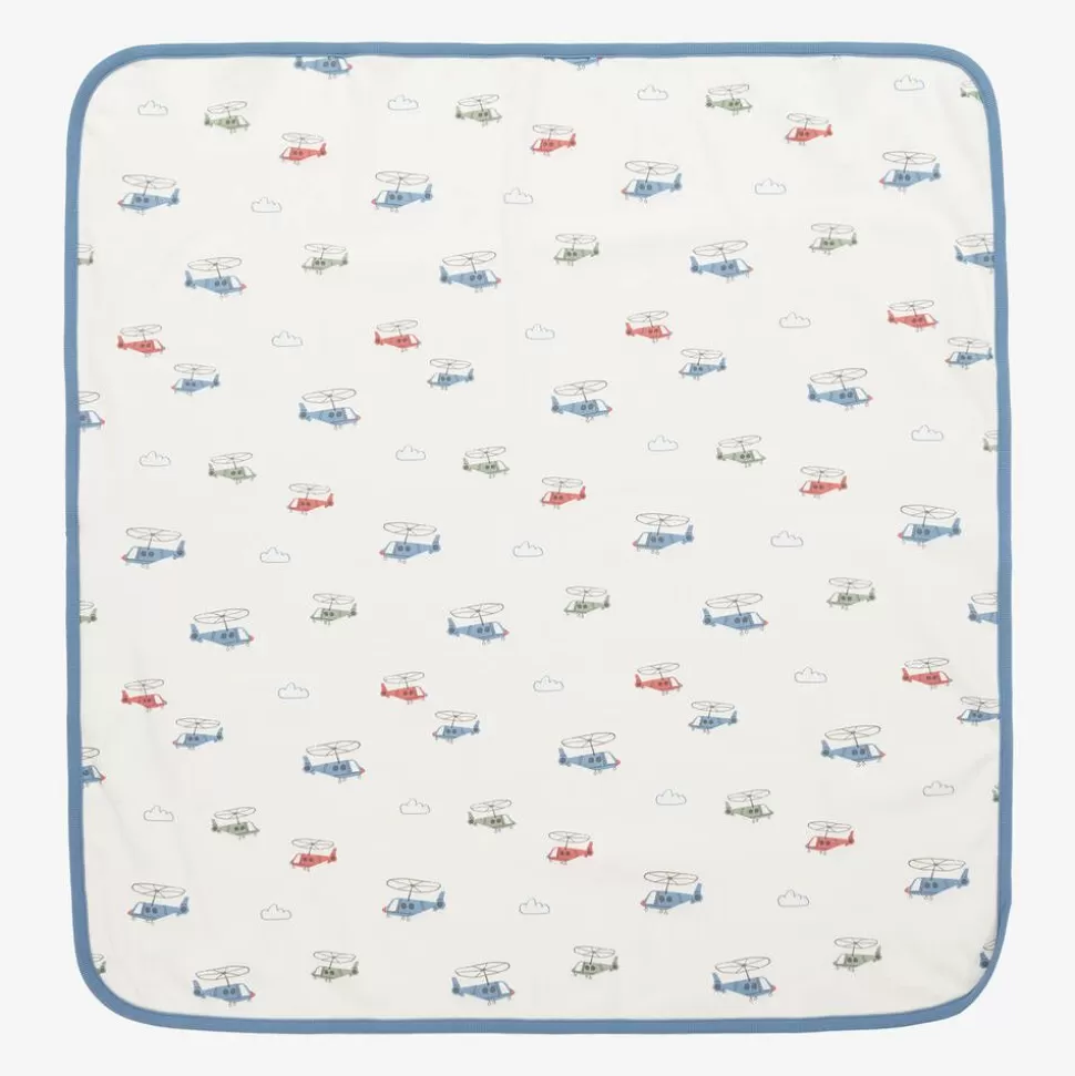 Kissy Love Baby Boys Ivory Helicopter Rescue Blanket (71cm)^ Gifts