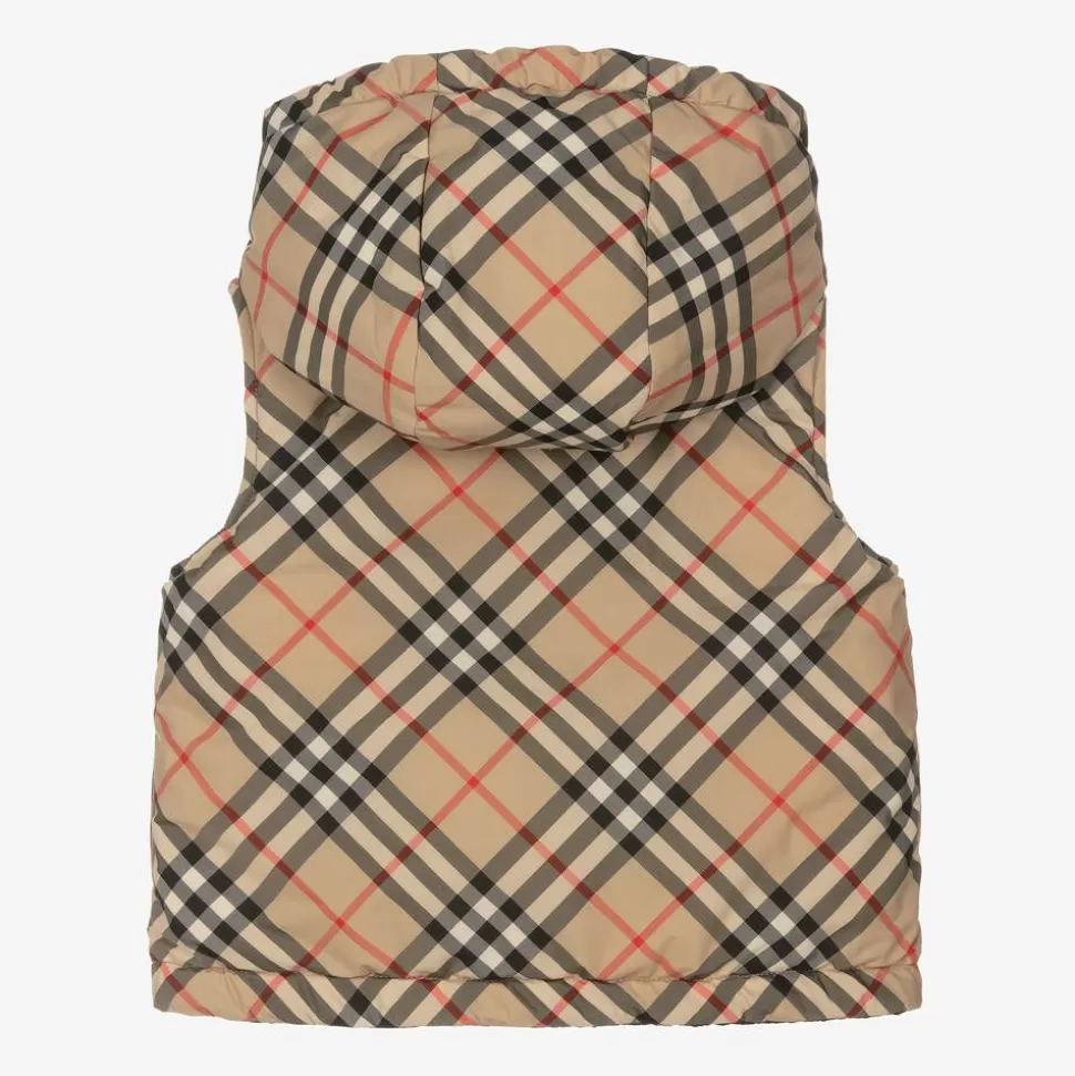 Burberry Baby Boys Vintage Check Reversible Gilet^BOY Coats & Jackets