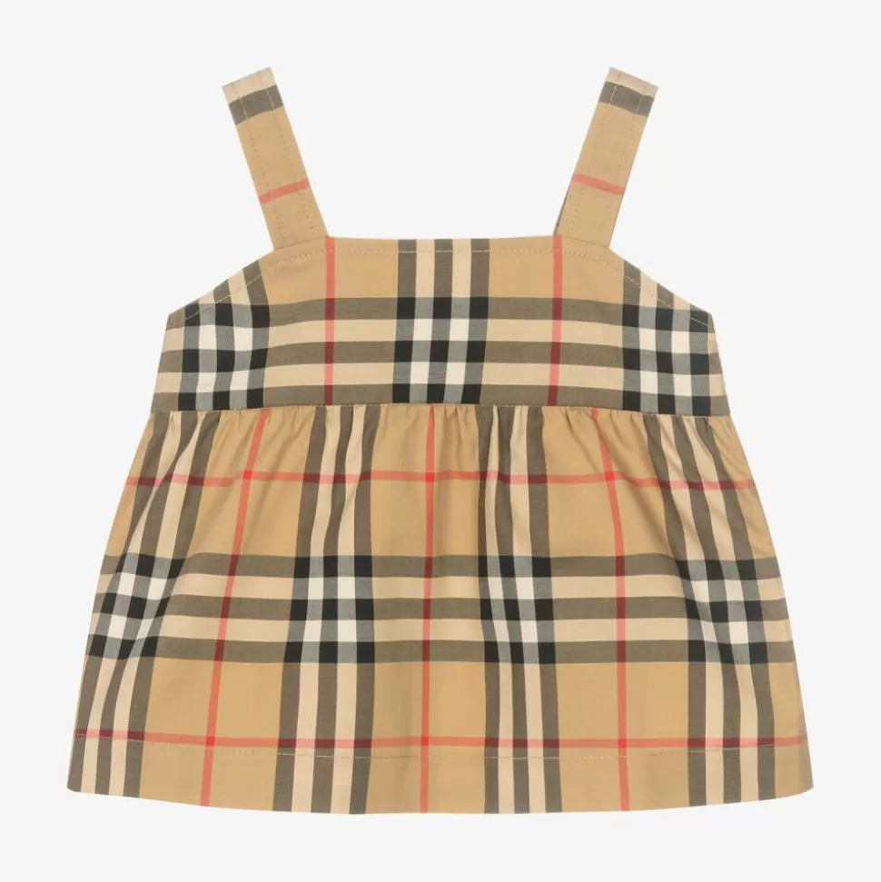 Burberry Baby Girls Vintage Check Peplum Top^ Tops