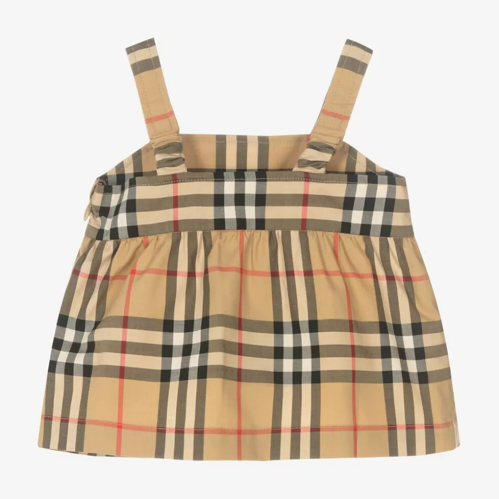 Burberry Baby Girls Vintage Check Peplum Top^ Tops