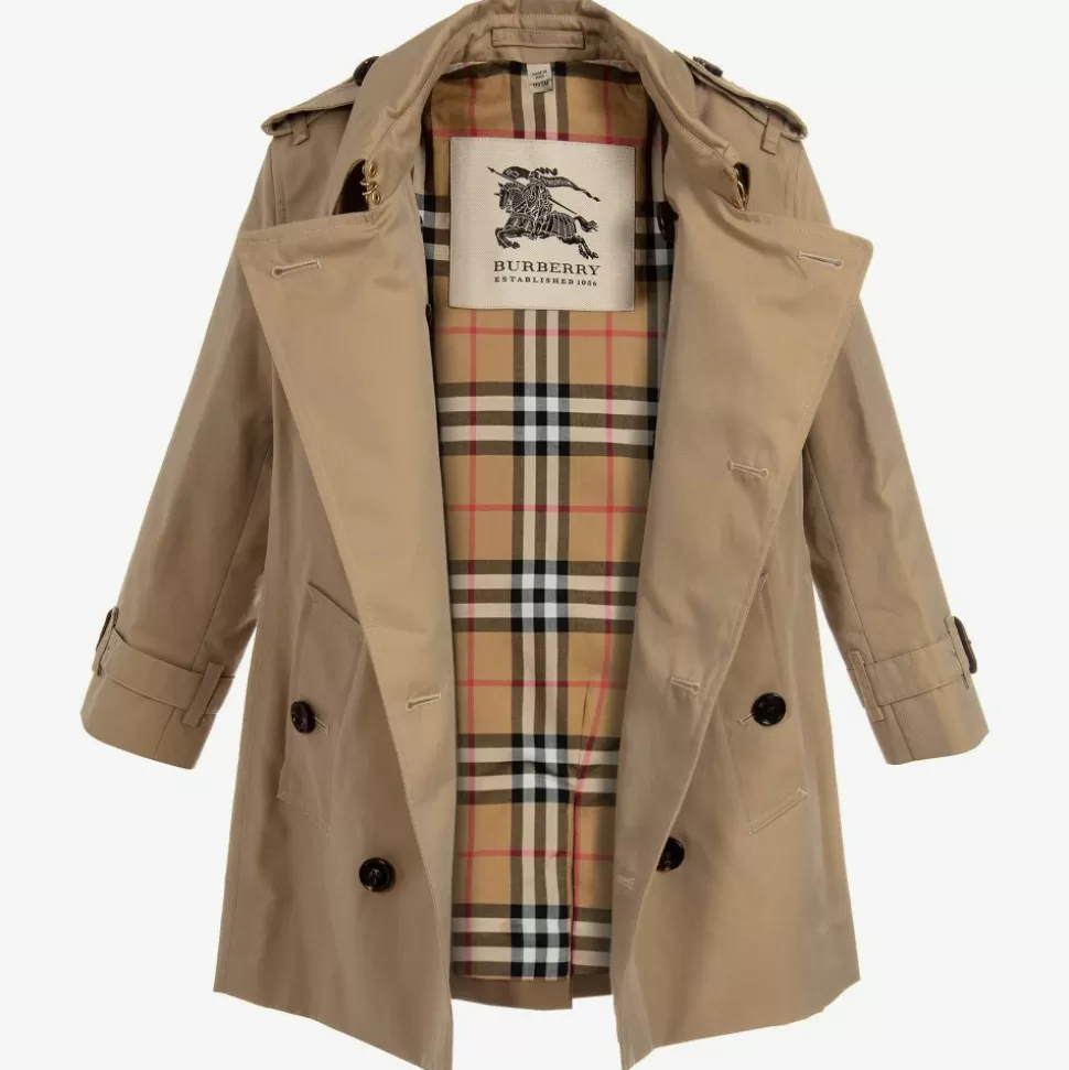 Burberry Beige Heritage Trench Coat^BOY Coats & Jackets | Coats & Jackets