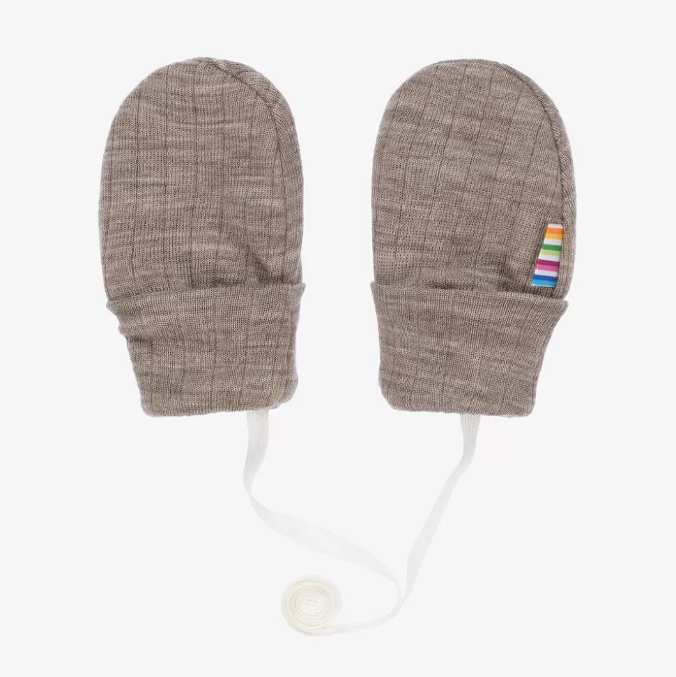 Joha Beige Merino Wool Baby Mittens^BOY Gloves & Mittens | Gloves & Mittens