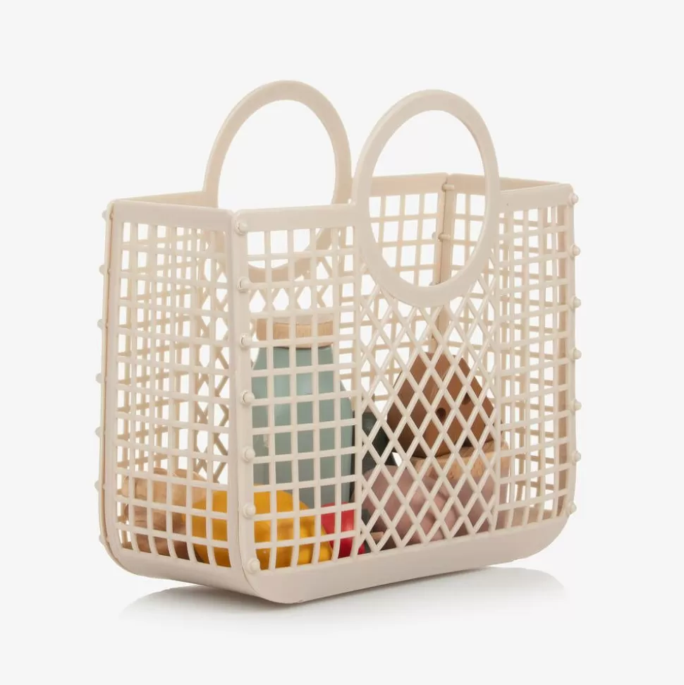 Liewood Beige Shopping Basket & Play Food Set (23cm)^BOY Toys | Toys