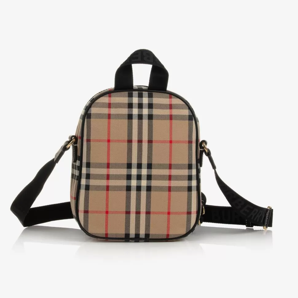 Burberry Beige Vintage Check Crossbody Bag^BOY Bags