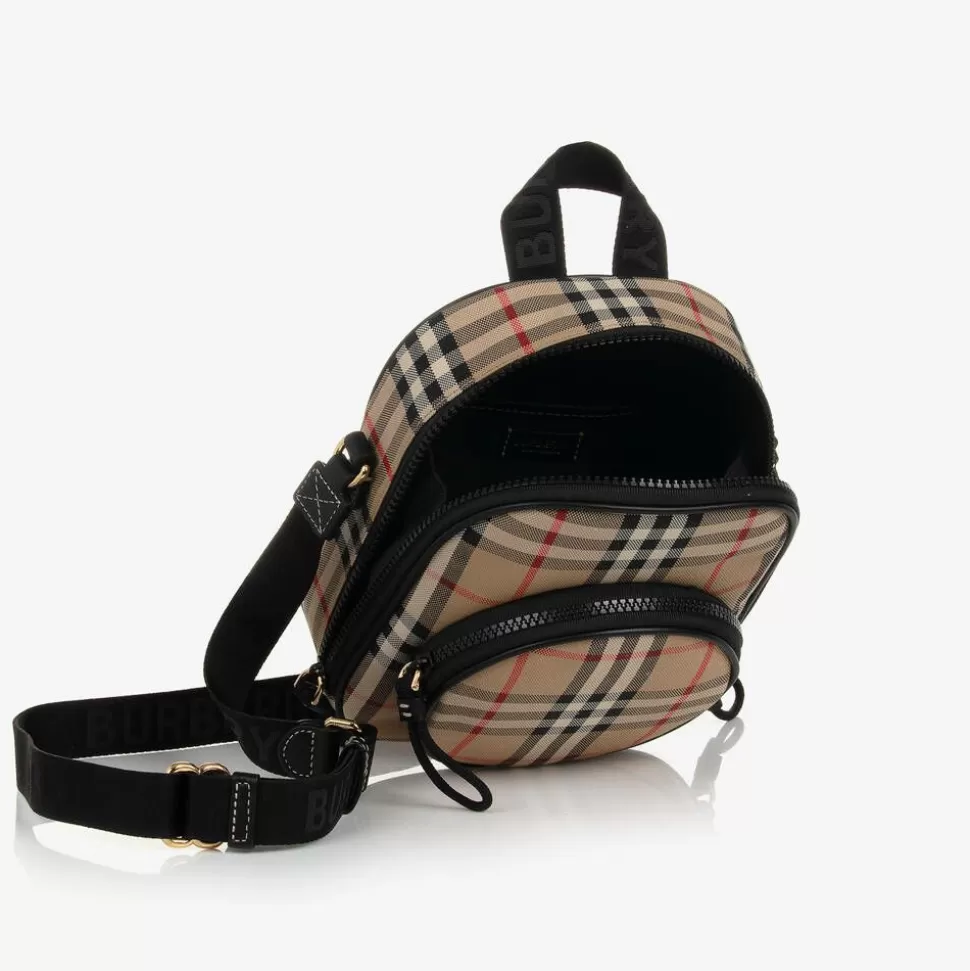 Burberry Beige Vintage Check Crossbody Bag^BOY Bags