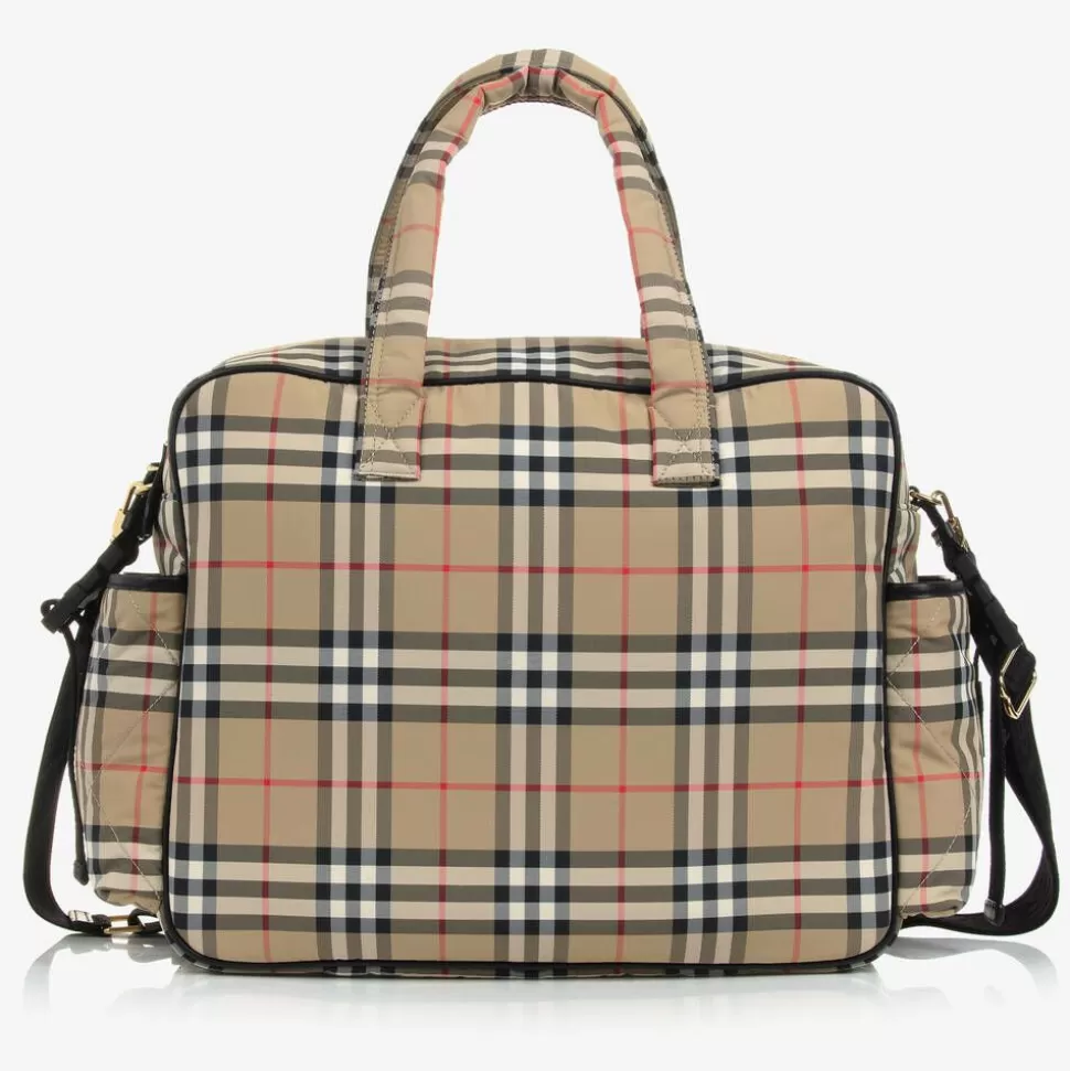 Burberry Beige Vintage Check Quilted Changing Bag (43cm)^ Gifts