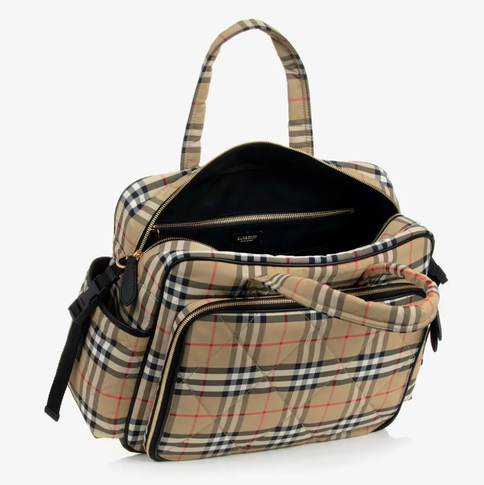 Burberry Beige Vintage Check Quilted Changing Bag (43cm)^ Gifts