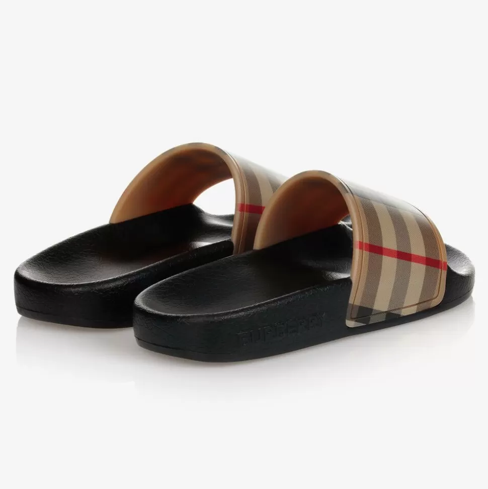 Burberry Beige Vintage Check Sliders^BOY Sliders | Sliders