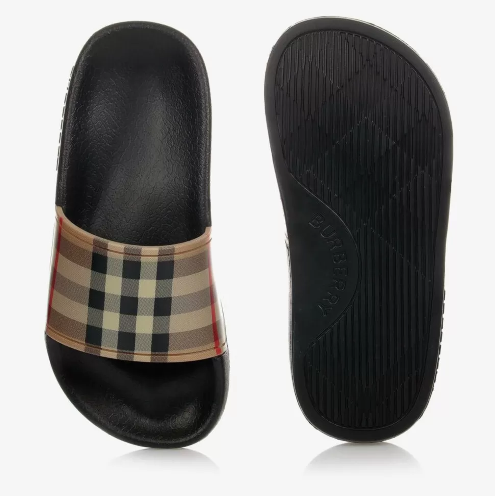Burberry Beige Vintage Check Sliders^BOY Sliders | Sliders