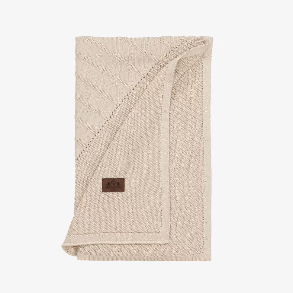 Jamiks Beige Viscose Knit Baby Blanket (100cm)^ Gifts