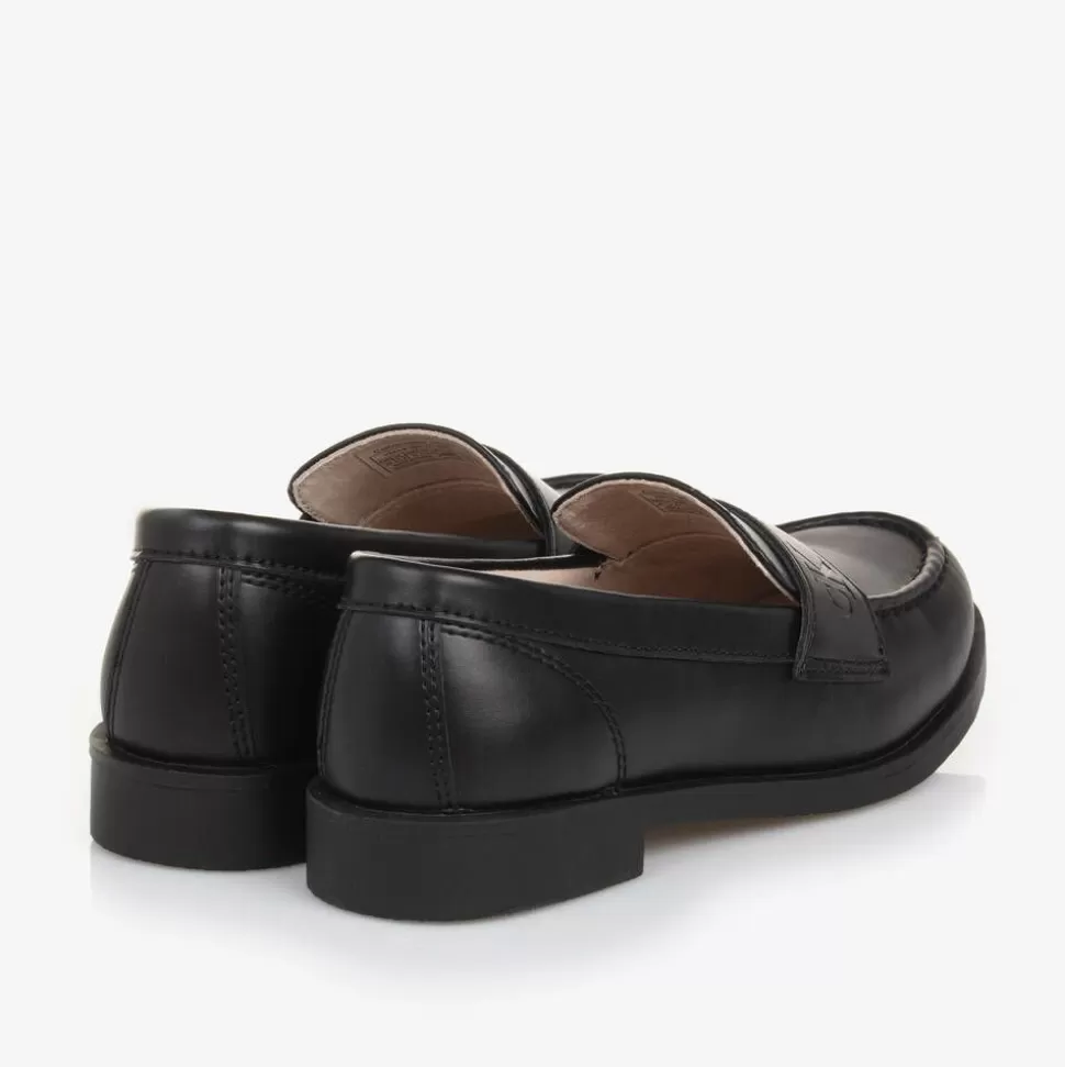 Calvin Klein Black Faux Leather Loafers^BOY Loafers & Moccasins | Loafers & Moccasins