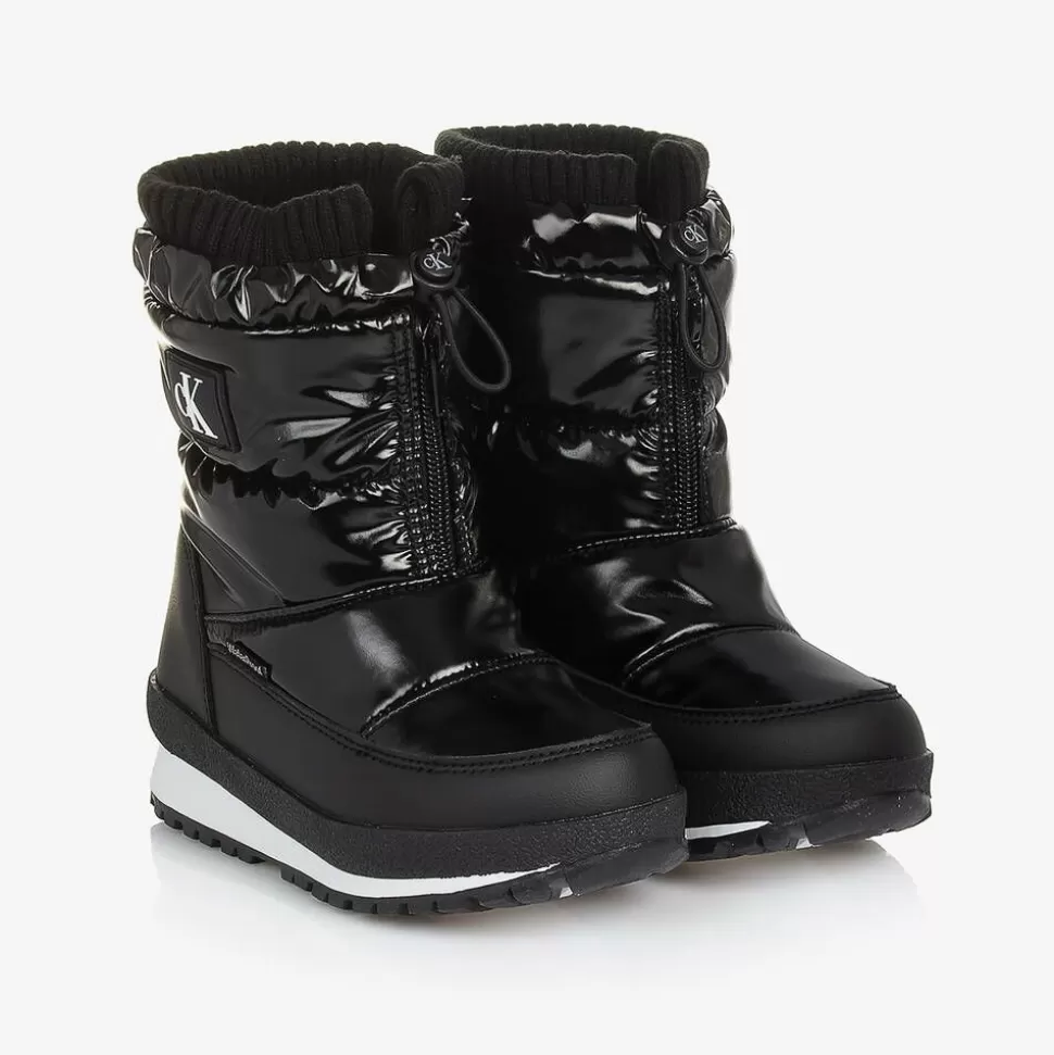 Calvin Klein Black Faux Leather Snow Boots^BOY Snow Boots | Snow Boots