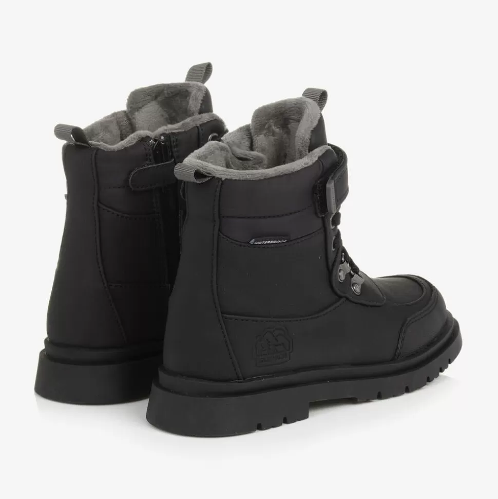 Mayoral Black Waterproof Faux Leather Boots^BOY Boots | Boots