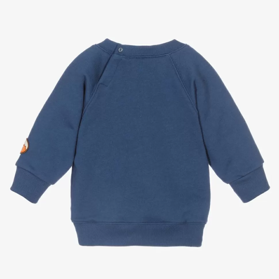 Gucci Blue Bear Logo Baby Sweatshirt^ Tops