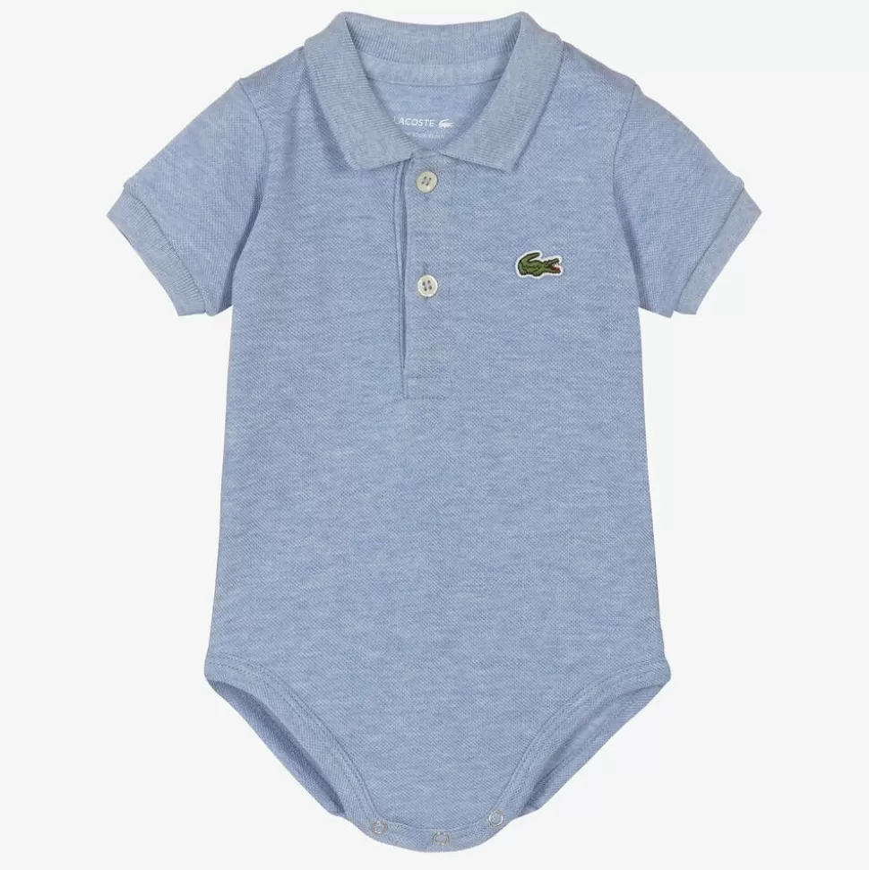 Lacoste Blue Organic Cotton Polo Bodysuit^ Gifts | Babysuits