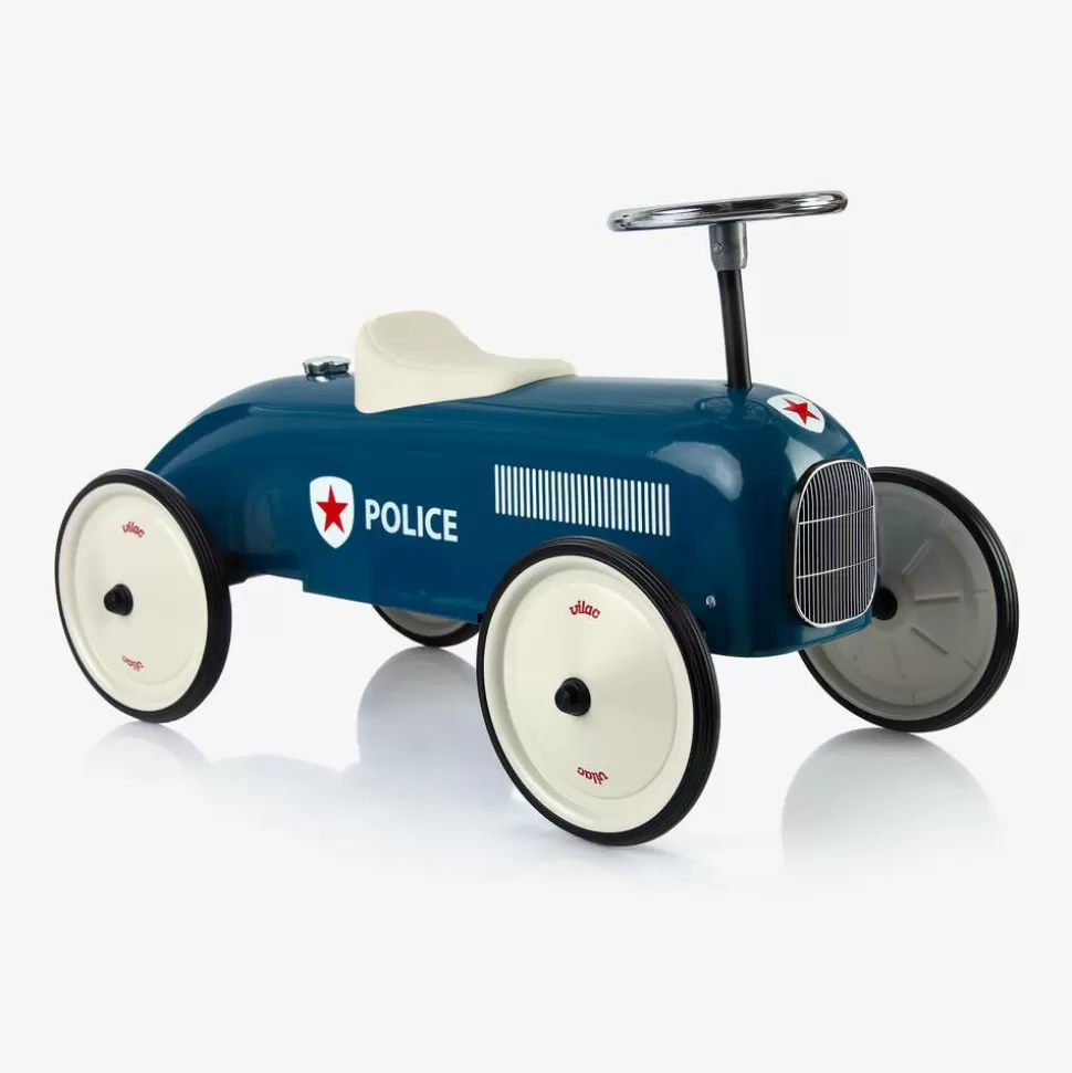 Vilac Blue Ride-On Vintage Police Car (75cm)^ Gifts