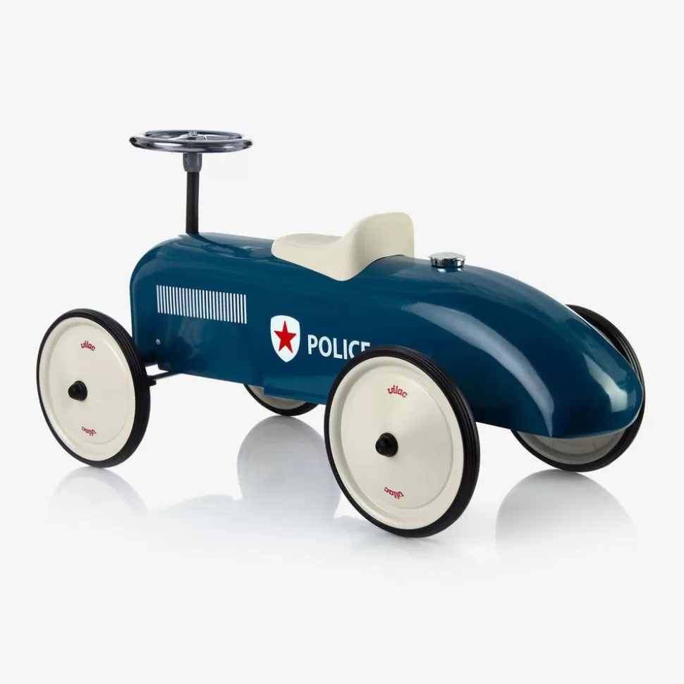 Vilac Blue Ride-On Vintage Police Car (75cm)^ Gifts
