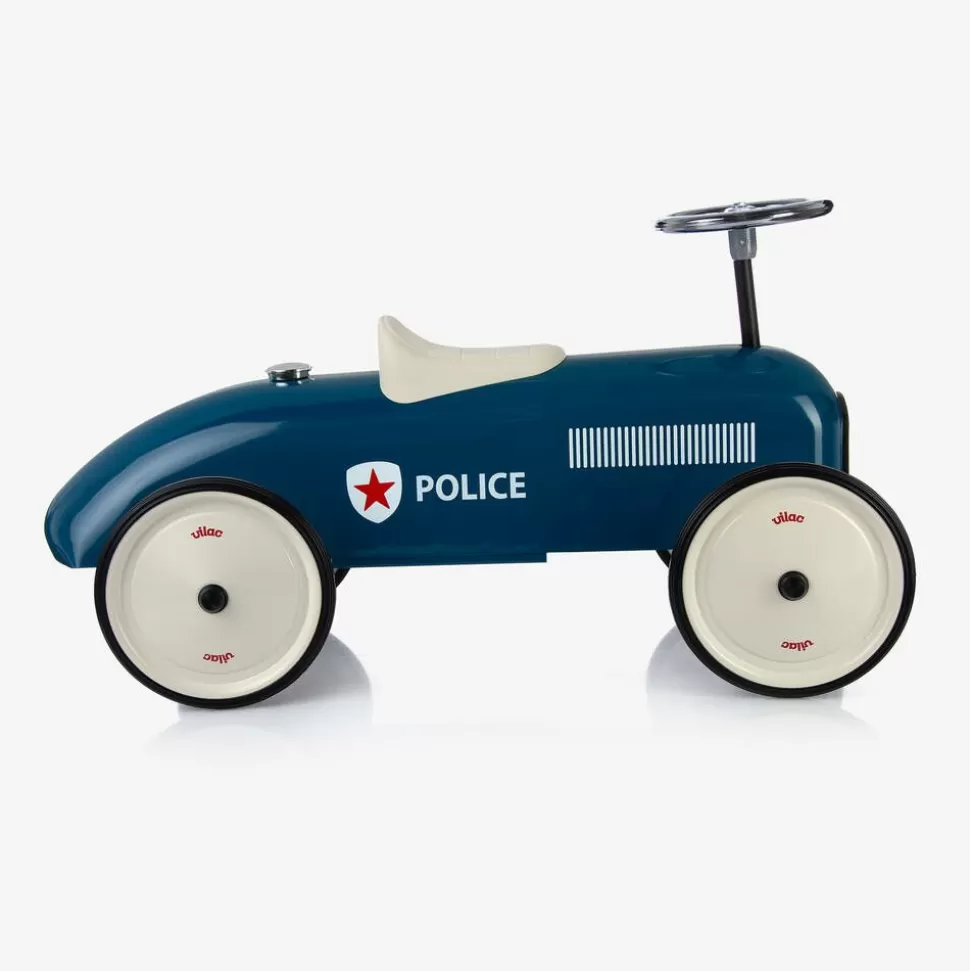 Vilac Blue Ride-On Vintage Police Car (75cm)^ Gifts
