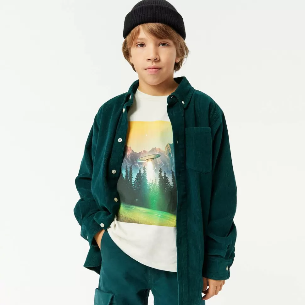 Molo Boys Beige Organic Cotton UFO Top^BOY Tops