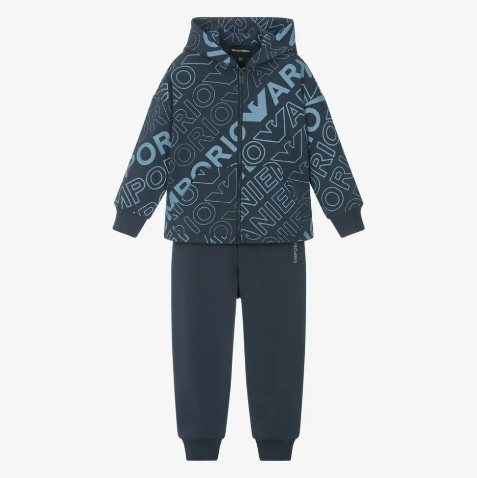 Emporio Armani Boys Blue Eagle Logo Tracksuit^BOY Tracksuits