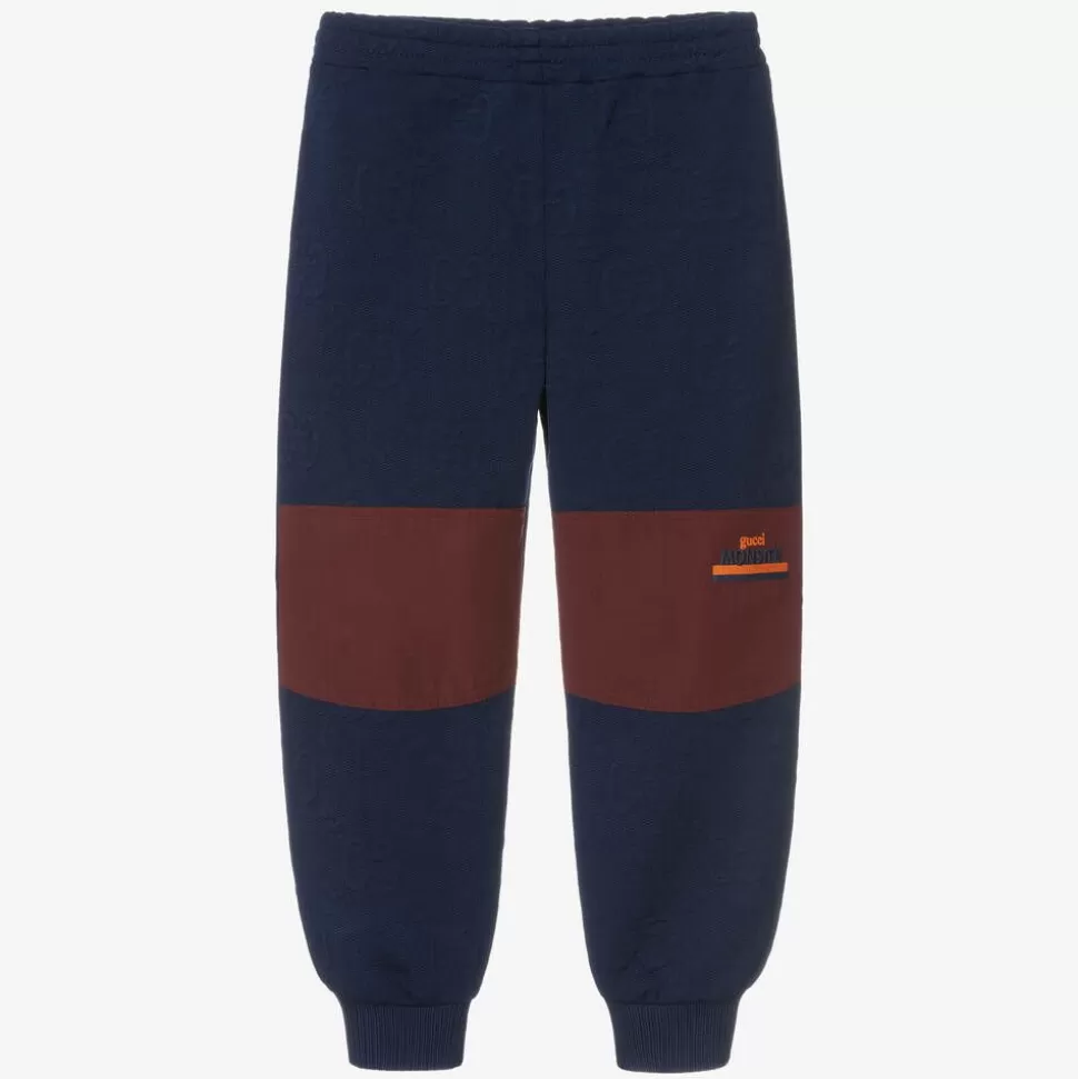 Gucci Boys Blue Logo Joggers^BOY Trousers