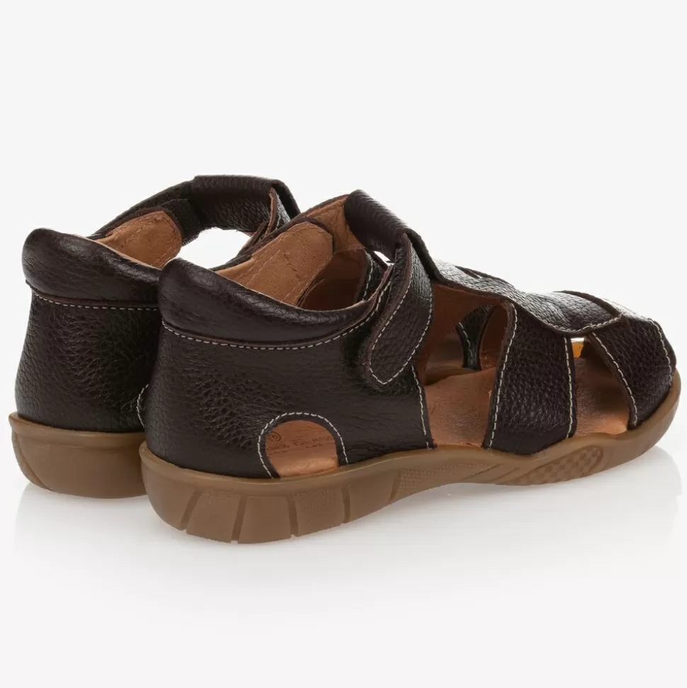 Childrens Classics Boys Brown Leather Sandals^BOY Sandals | Sandals