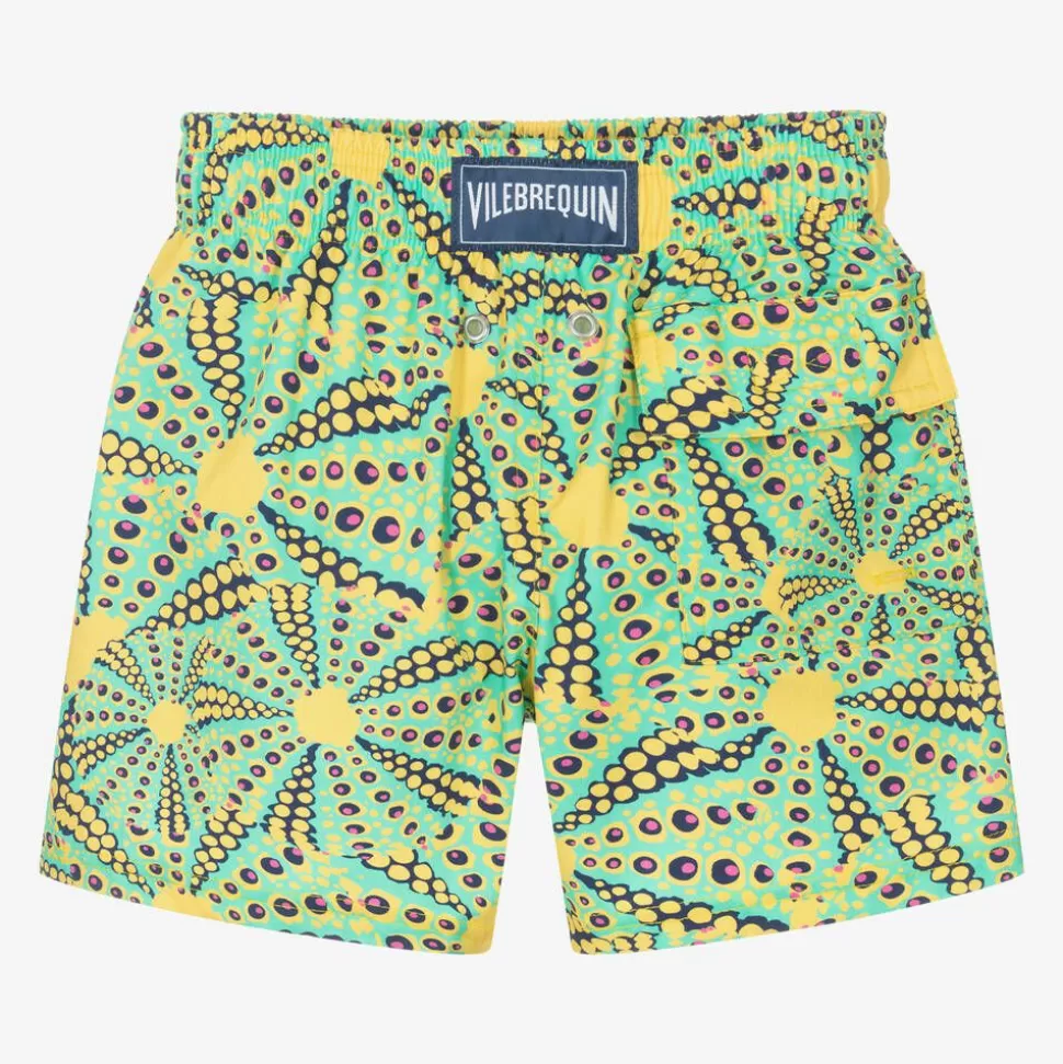 Vilebrequin Boys Green Sun Print Swim Shorts^BOY Swimwear