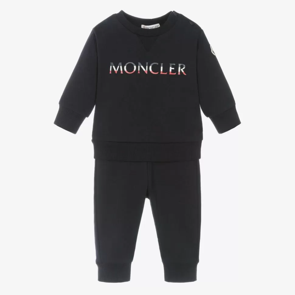 Moncler Enfant Boys Navy Blue Cotton Tracksuit^ Tracksuits