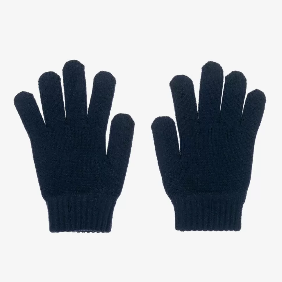 Mayoral Boys Navy Blue Knitted Gloves^BOY Gloves & Mittens