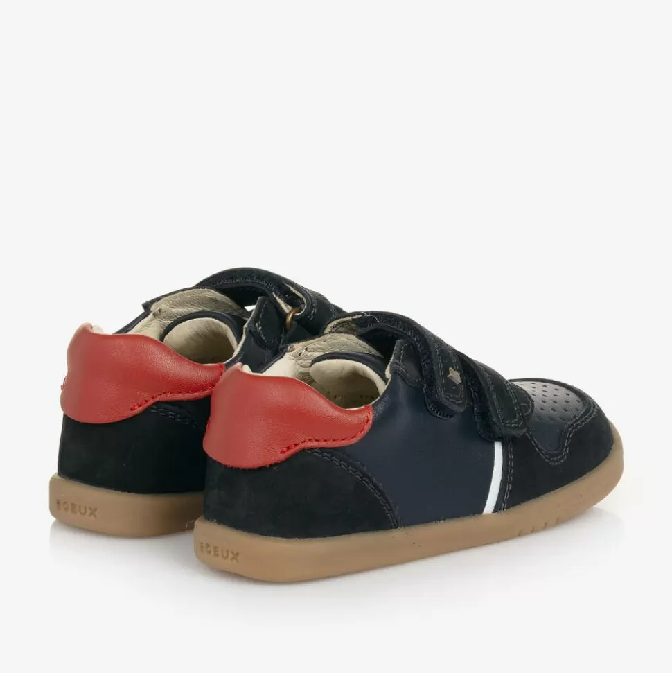 Bobux IWalk Boys Navy Blue Leather Trainers^BOY Trainers | Trainers