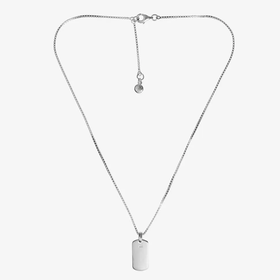 Little Star Boys Silver Personalised Tag Necklace (38cm)^BOY Jewellery