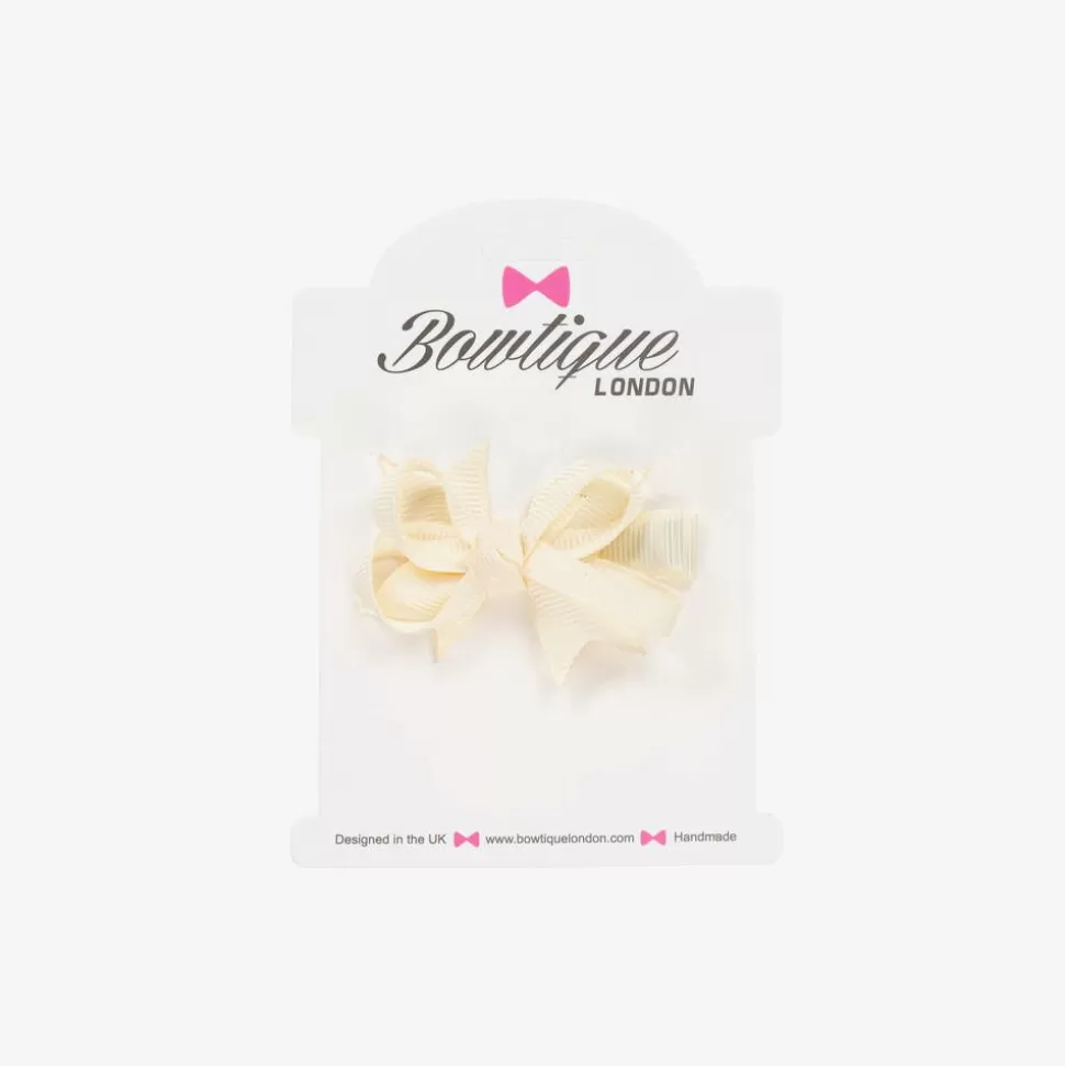 Bowtique London Girls Ivory Bow Hair Clip (4cm)^ Hair Accessories