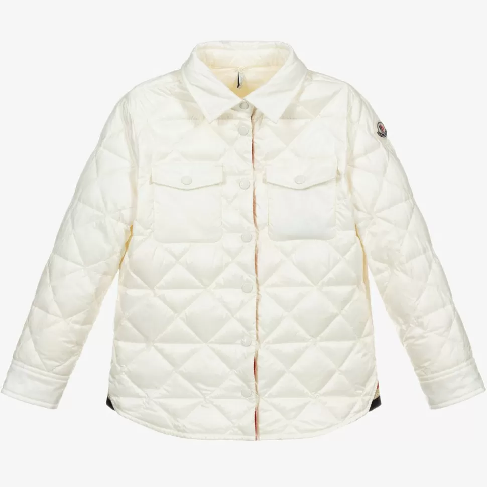 Moncler Enfant Girls Ivory Down Padded Jacket^ Coats & Jackets