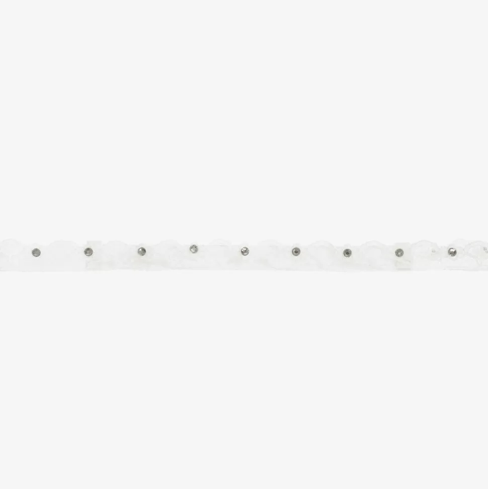 Cute Cute Girls Ivory Lace Headband^ Hair Accessories