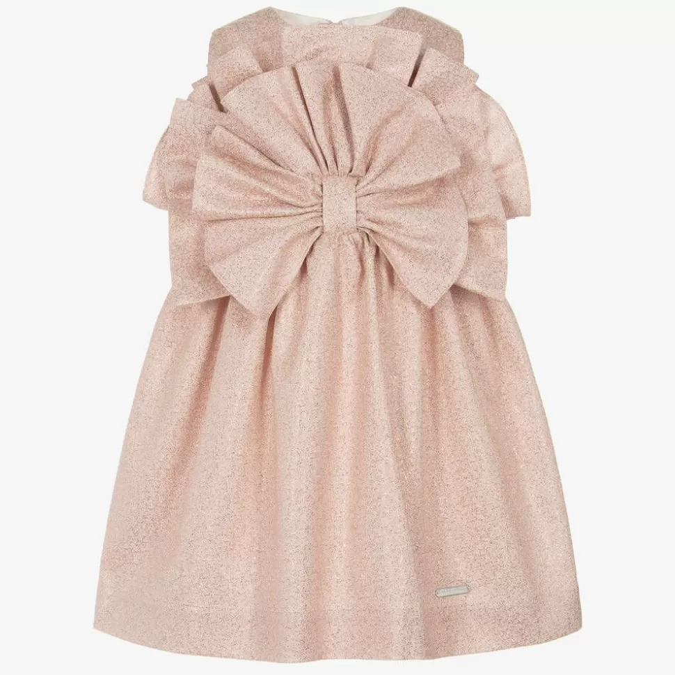 Jessie and James London Girls Metallic Pink Dress^ Dresses