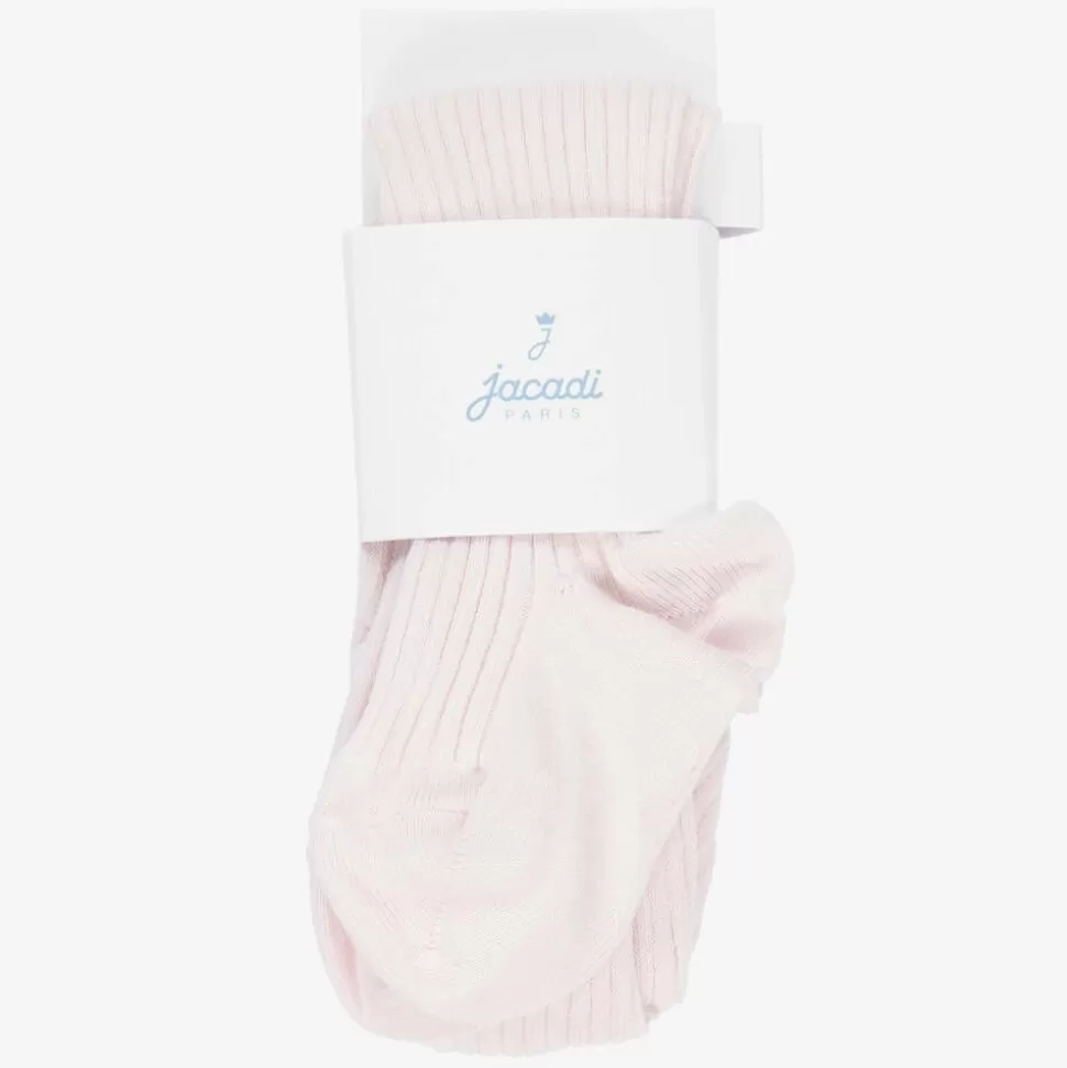 Jacadi Paris Girls Pale Pink Ribbed Tights^ Tights