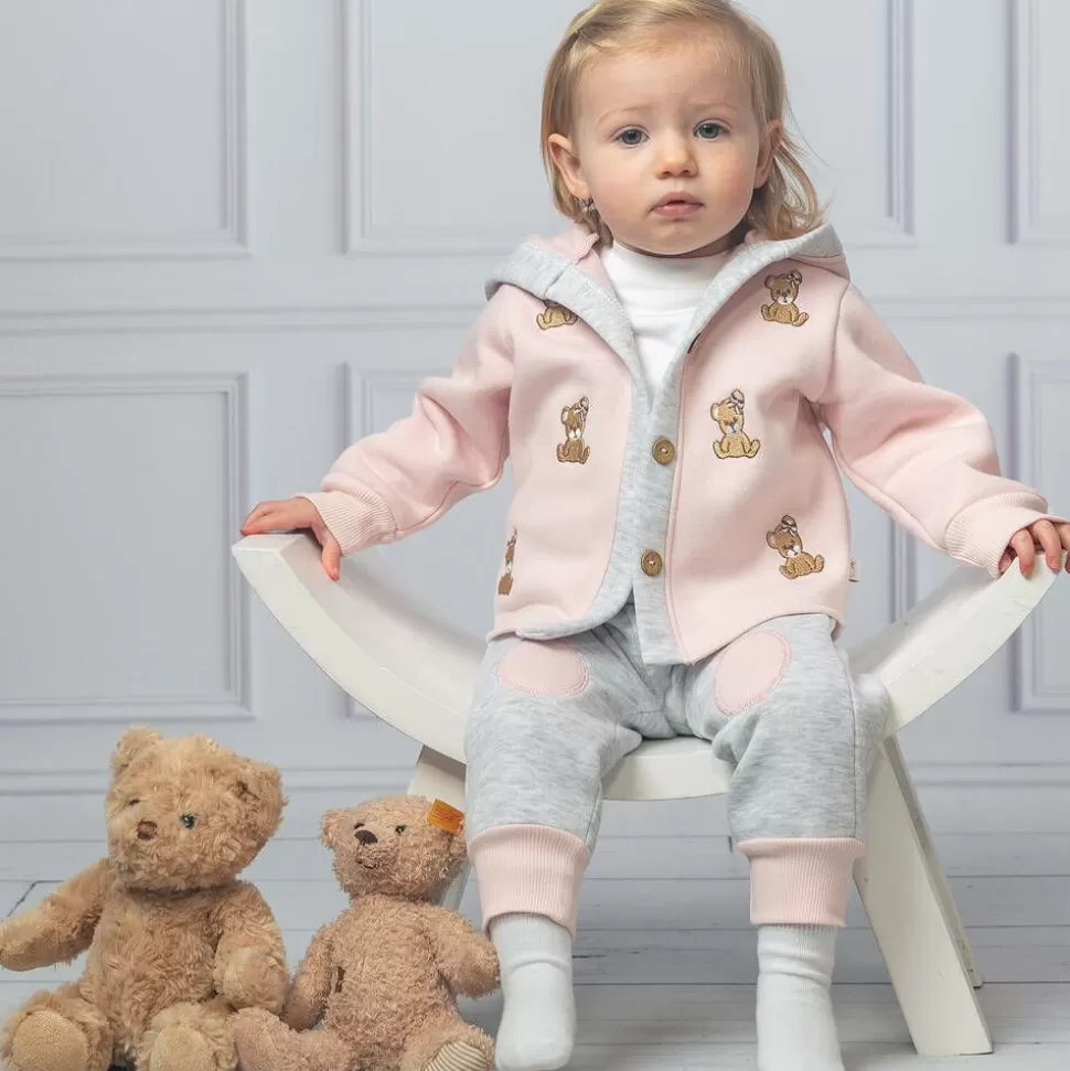 Caramelo Kids Girls Pink & Grey Tracksuit Set^ Tracksuits | Tracksuits