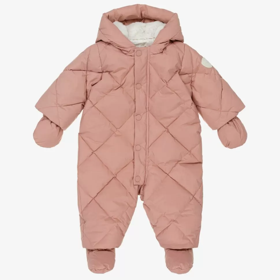 Bonpoint Girls Pink Down Padded Snowsuit^ Snowwear