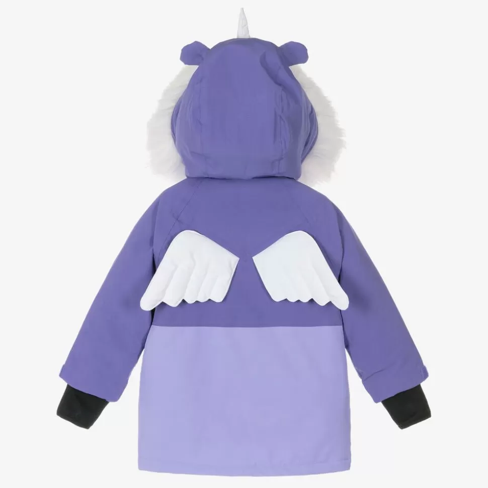 Roarsome Girls Purple Sparkle The Unicorn  Ski Jacket^ Snowwear