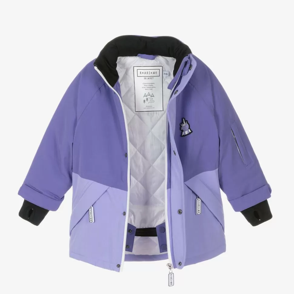 Roarsome Girls Purple Sparkle The Unicorn  Ski Jacket^ Snowwear