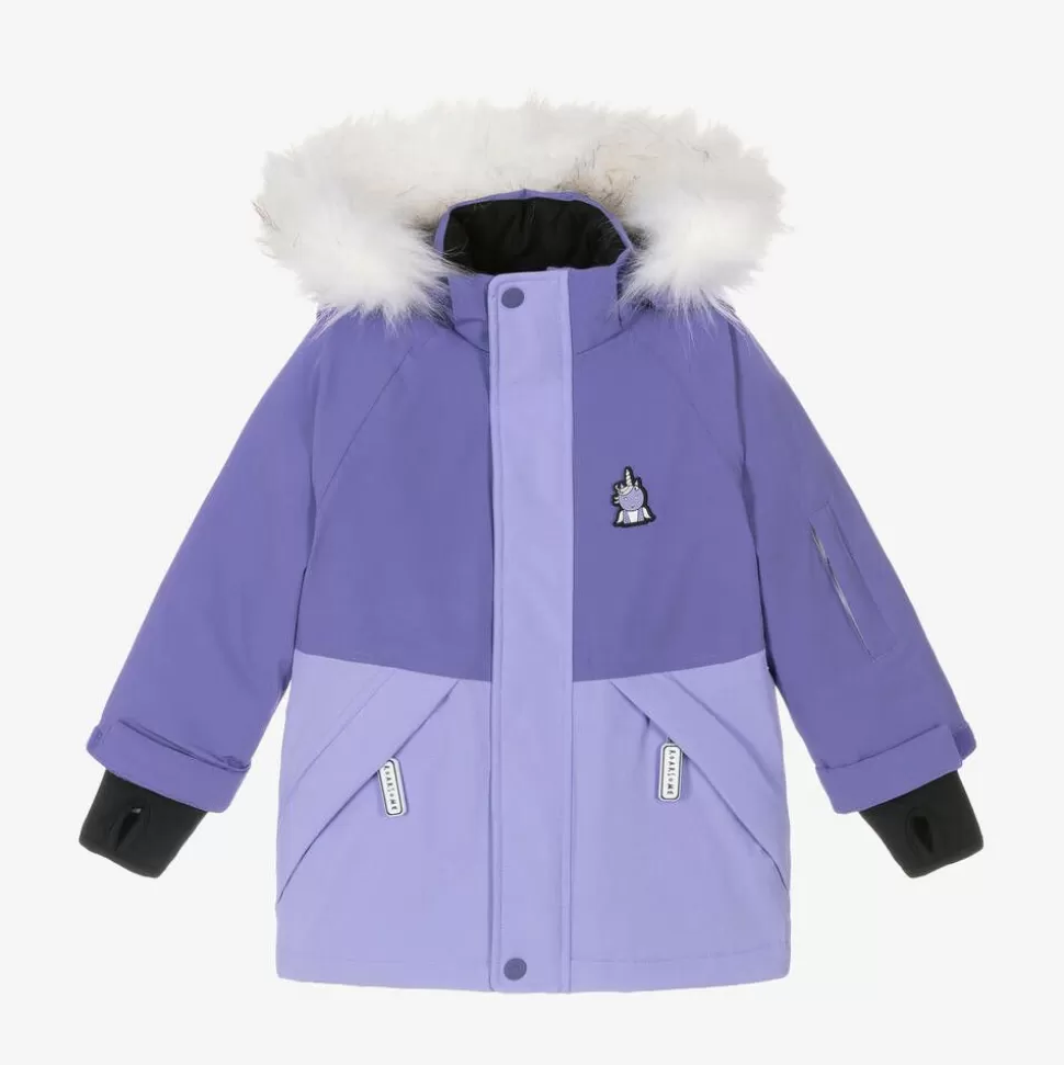 Roarsome Girls Purple Sparkle The Unicorn  Ski Jacket^ Snowwear