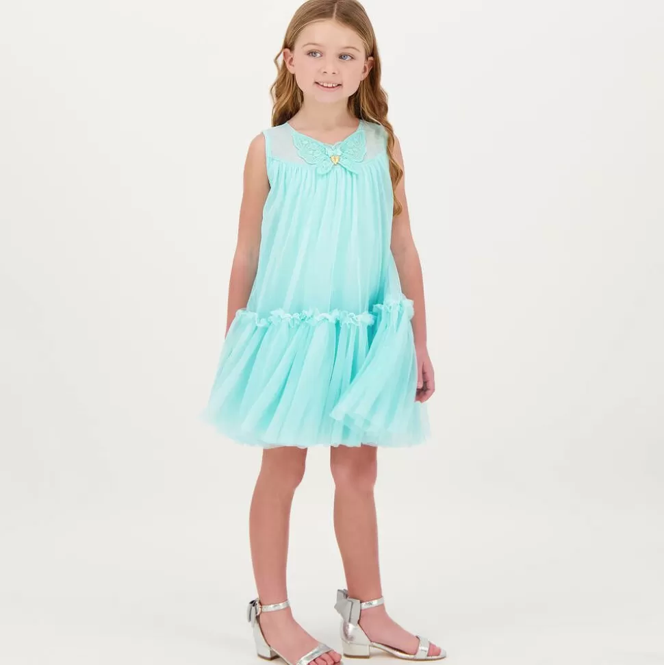 Angels Face Girls Silver Bow Heeled Sandal^ Wedges & Heels | Wedges & Heels