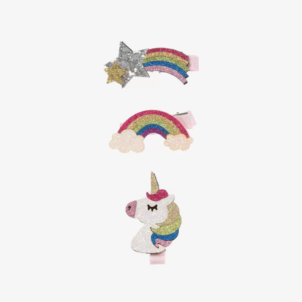 Bowtique London Girls Star & Unicorn Hair Clips (3 Pack)^ Hair Accessories