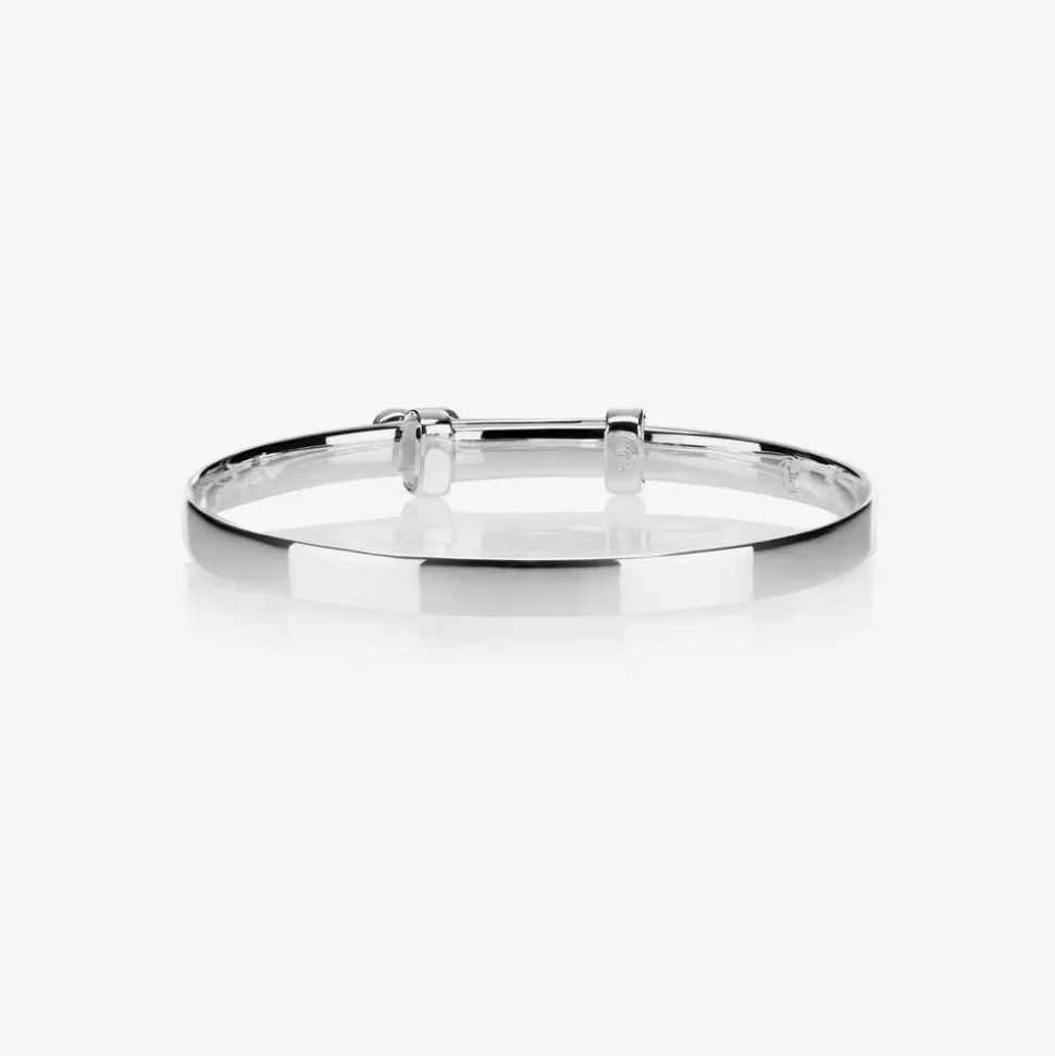 Little Star Girls Sterling Silver Diamond Heart Bangle^BOY Jewellery | Jewellery