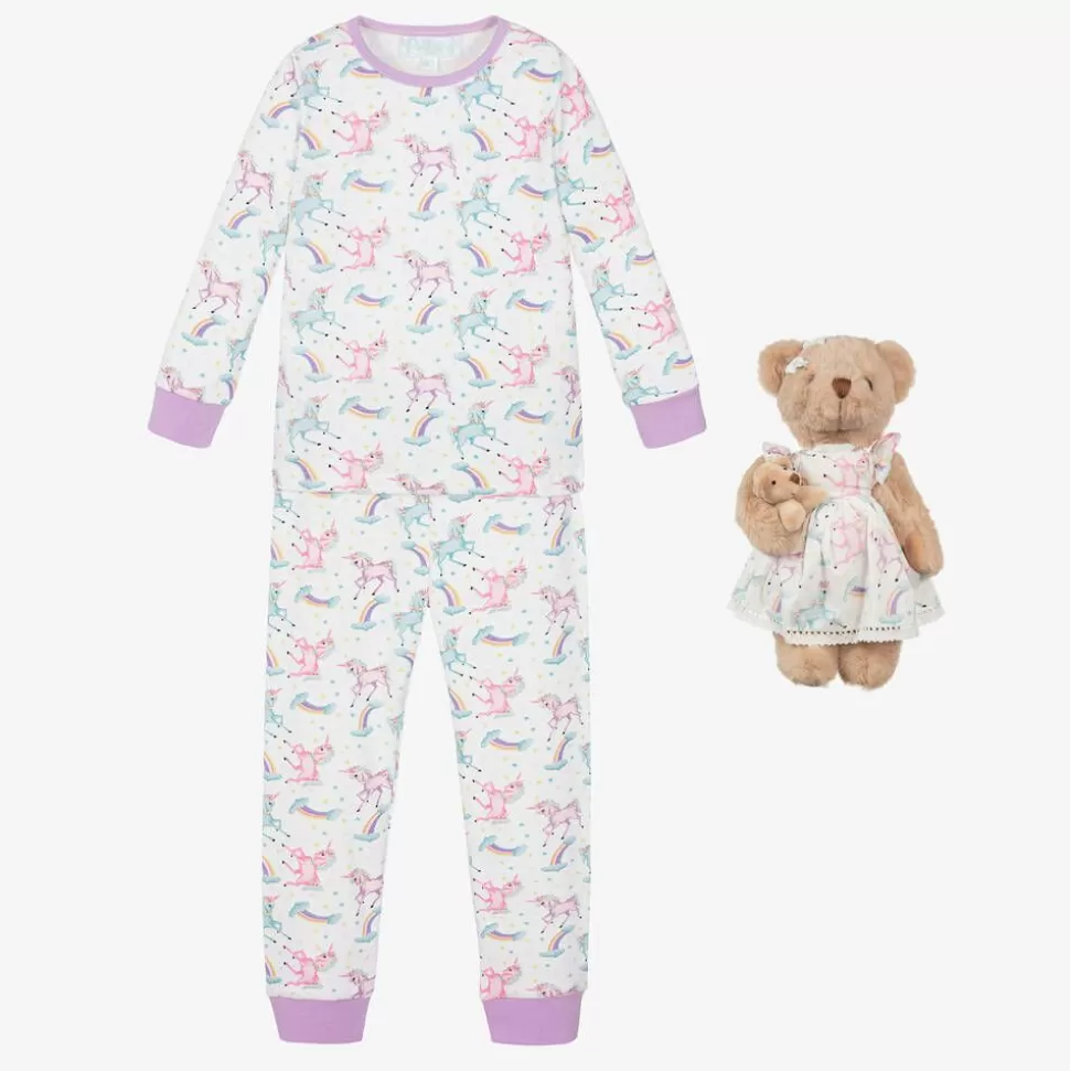 Childrensalon Hampers Girls Unicorn Pyjamas & Teddy Bear Gift Hamper^ Gifts