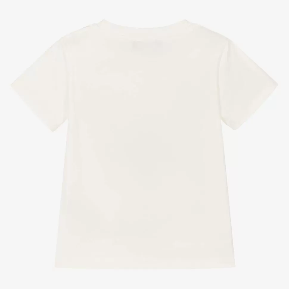 Versace Girls White Cotton T-Shirt^ Tops