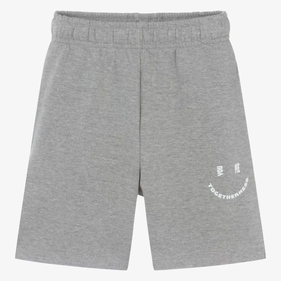 Molo Grey Organic Cotton Smile Shorts^ Shorts