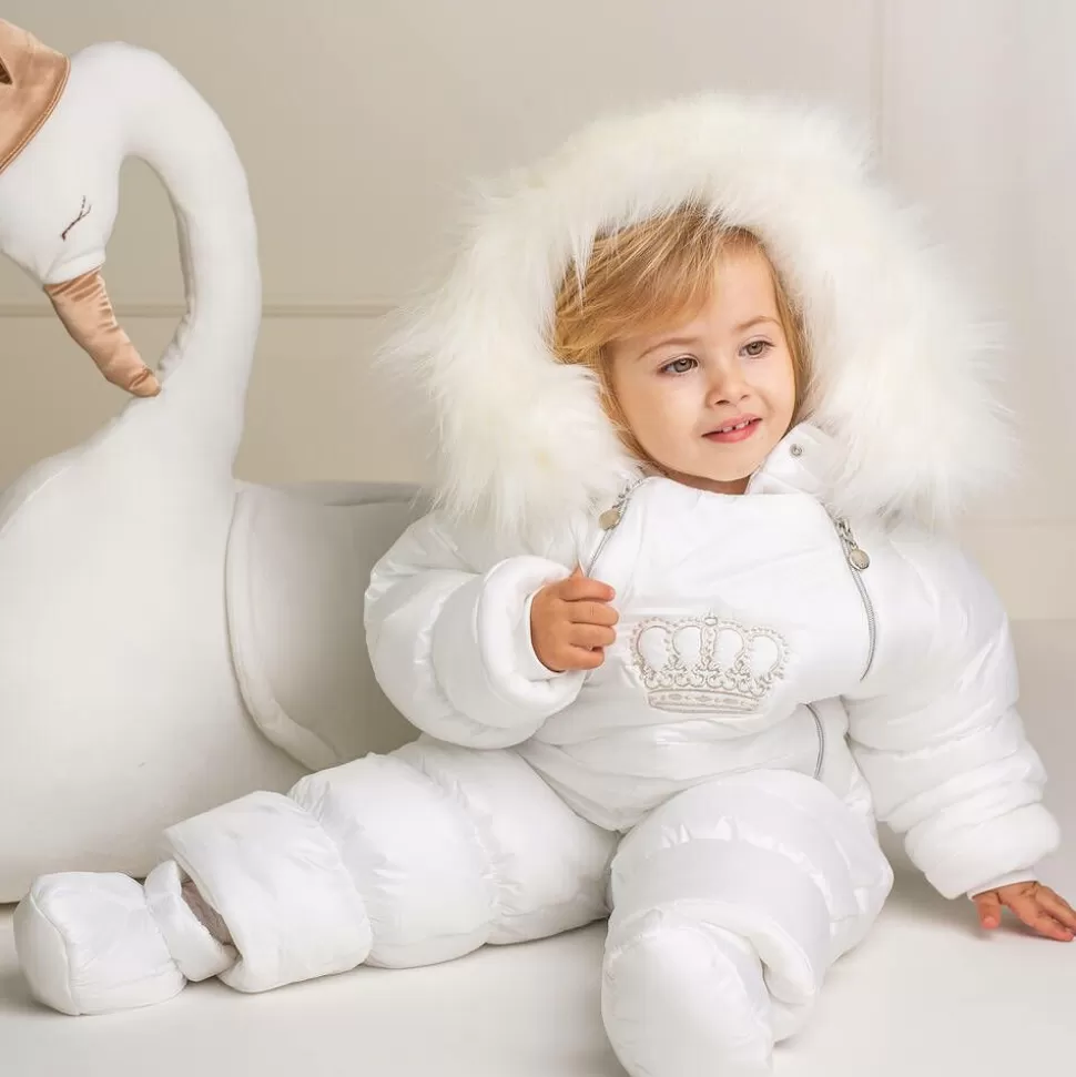 Sofija Ivory Crown Baby Snowsuit^BOY Snowwear | Snowwear