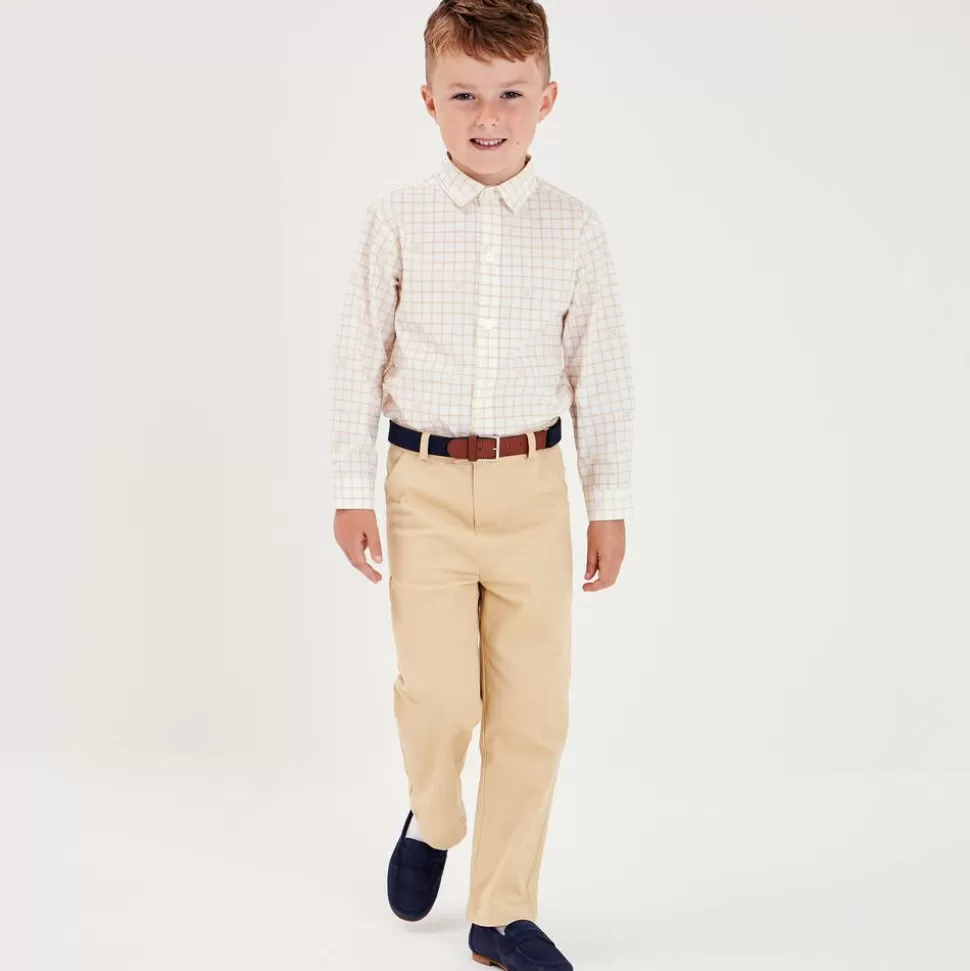 Zaccone Navy Blue Cotton & Leather Belt^BOY Clothing Accessories | Clothing Accessories