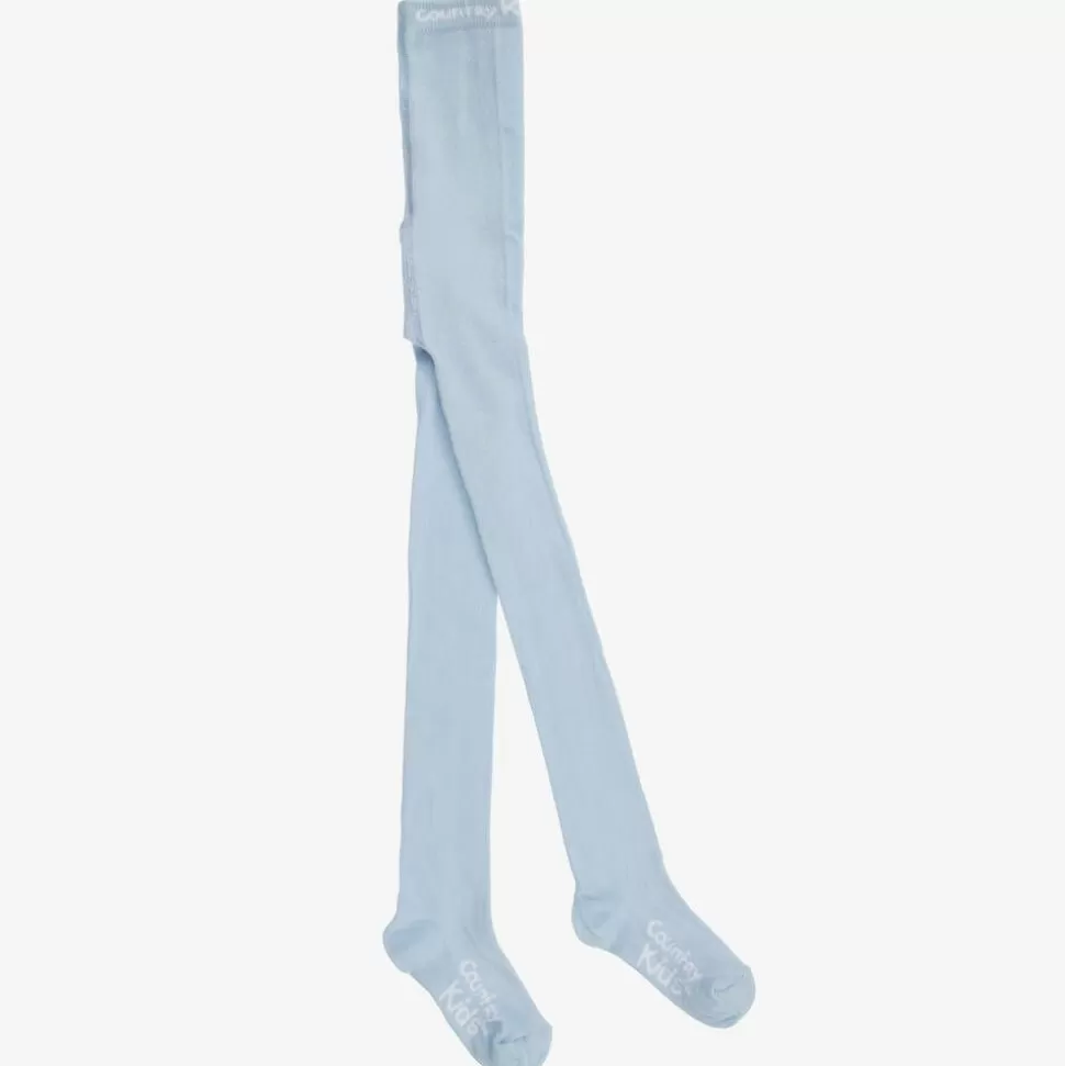 Country Kids Pale Blue Cotton Knitted Tights^ Tights | Tights
